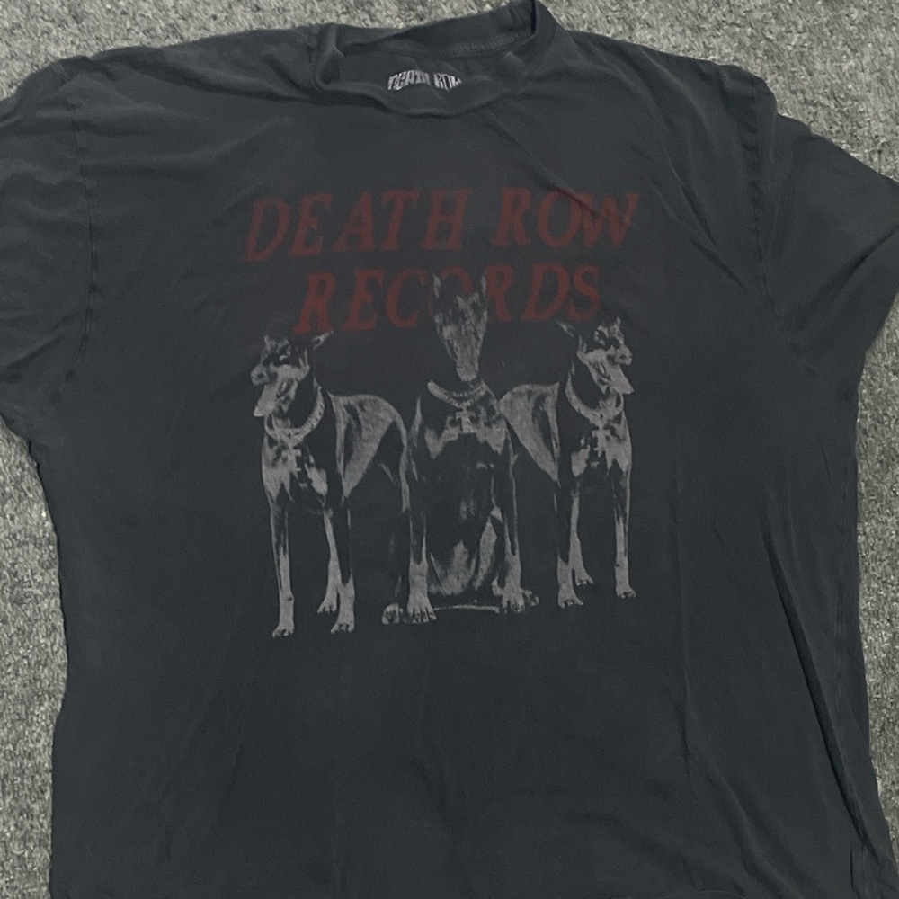 Death Row Records Black Graphic T-Shirt